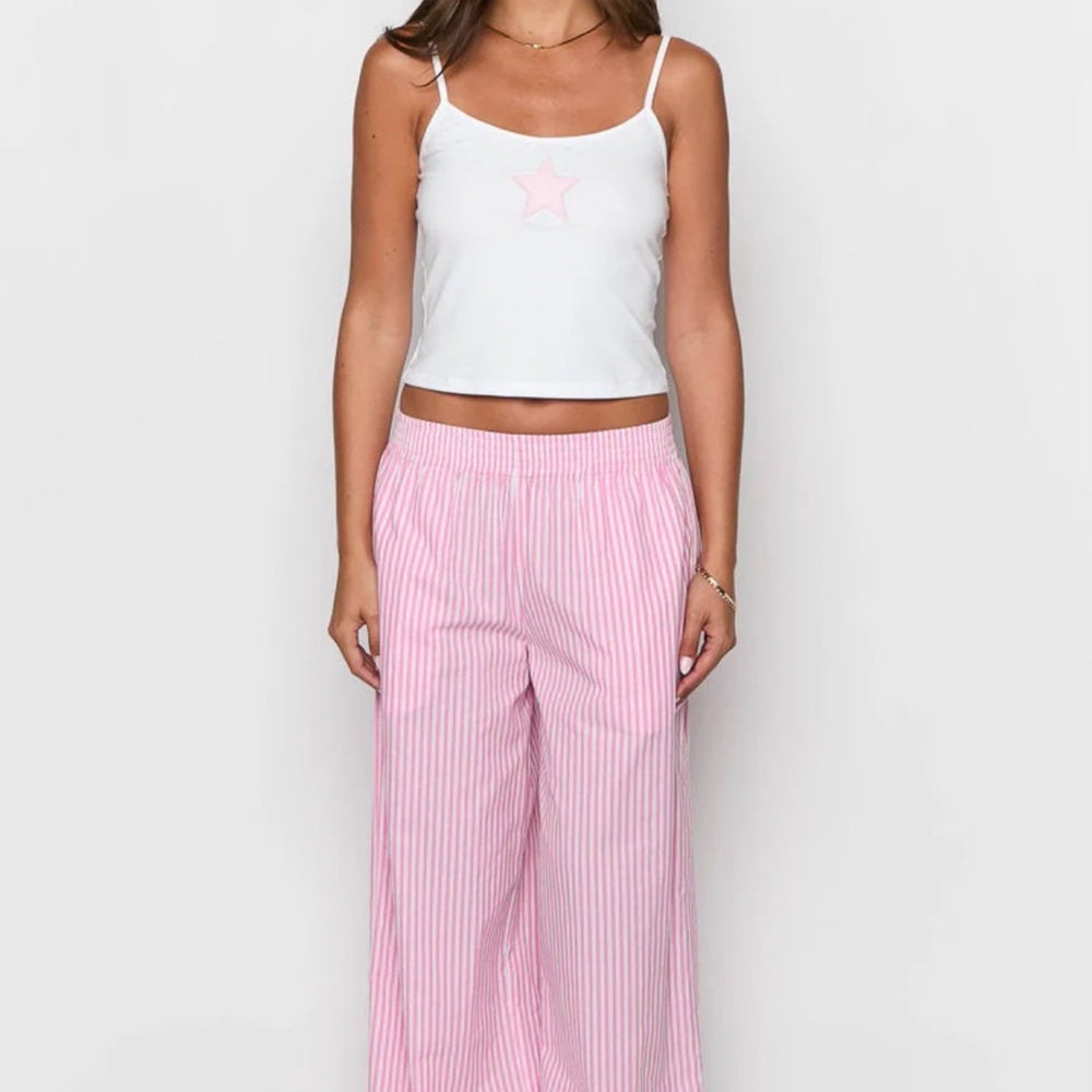 NWT Beginning Boutique Mahalia Pink Stripe Pants sold out